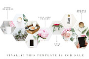 PSD Honeycombe Template, a Presentation Template by JanaBishopCollection (Thumbnail 4 of 6)