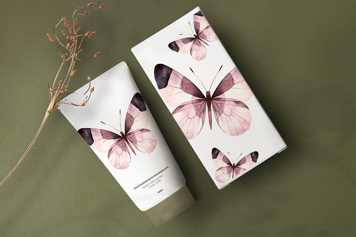 Boho Butterflies Collection, an Illustration by ArtIrisArt (Photo 8 of 9)