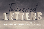 SALE 9 Creative 3D Lettering Sets, a Graphic by TVartworks (Thumbnail 6 of 60)