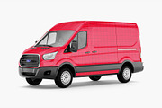Ford Transit Truck Mockup 2 Views., an Advertising Mockup by SPEED APEX (Thumbnail 4 of 5)