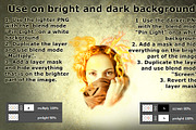 Bundle 11 Fire Overlays, a Decorative Illustration by xresch (Thumbnail 6 of 6)