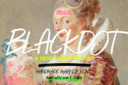 Animated Marker Font - BLACKDOT, a Script Font by ana & yvy (Thumbnail 1 of 20)