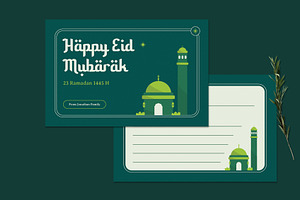 Happy Eid Greeting Card