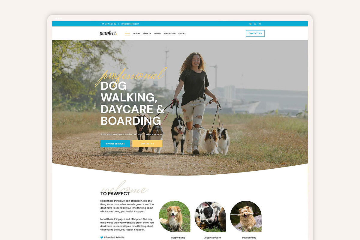 Pawfect - Wordpress Kadence Theme, a WordPress Template by StylishDesignMe (Photo 1 of 7)
