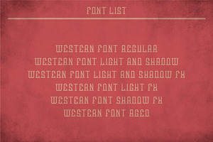 Western Vintage Label Typeface