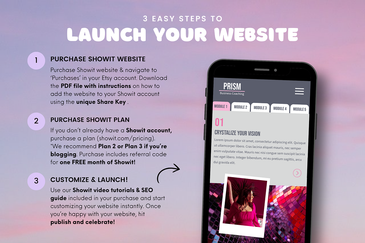 Business Coach Course Website Showit, a Squarespace Template by Warmsoulgallery (Photo 10 of 10)