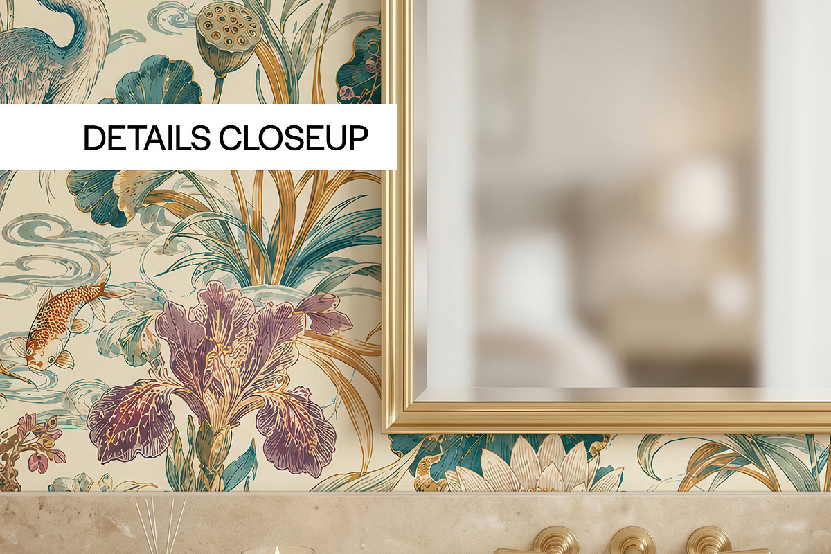 Luxury Bathroom Wallpaper Mockup PSD, a Household Mockup by 1001 mockups (Photo 4 of 11)