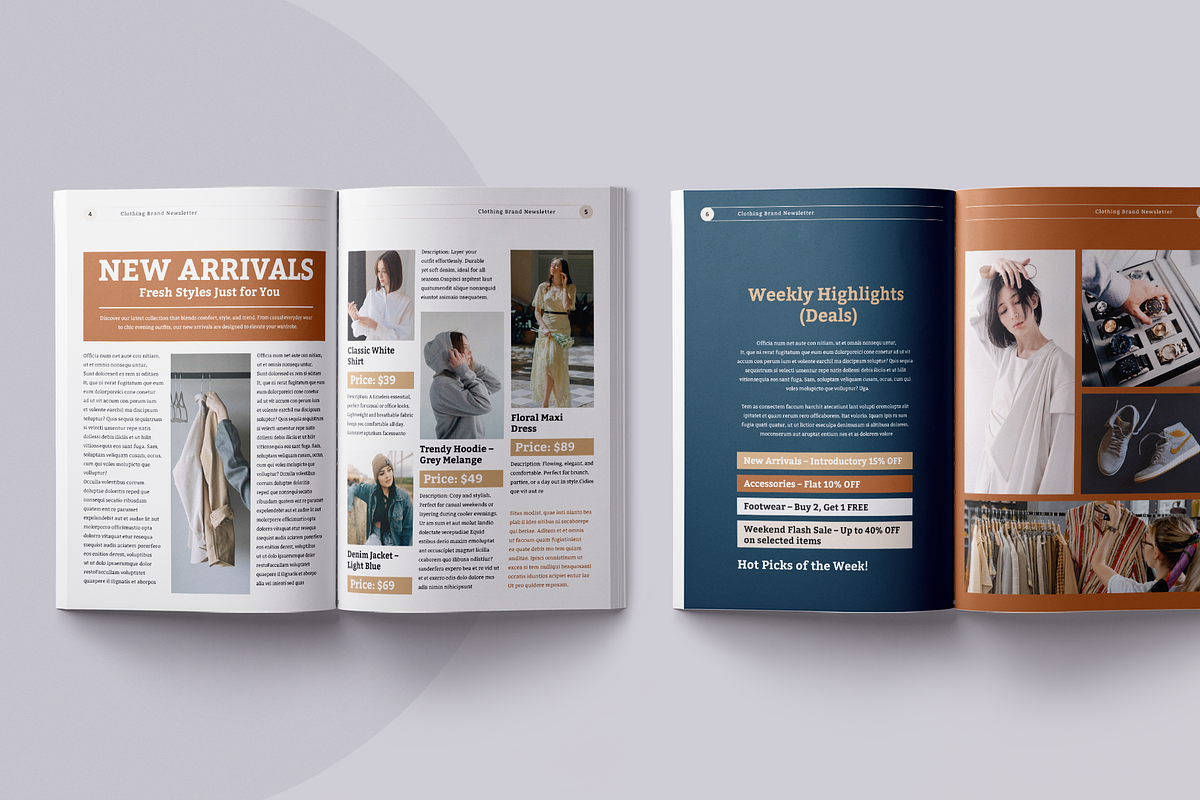Clothing Newsletter | Canva, a Brochure Template by ArtisticLand (Photo 6 of 10)