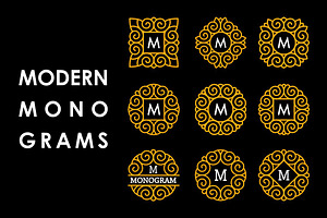 9 Modern Monograms