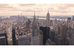 Aerial view of New York City's