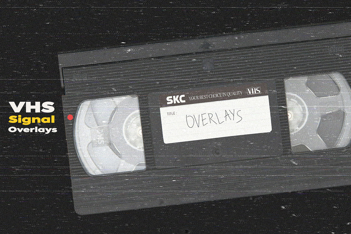 VHS Signal Overlays, a Texture Graphic by Freezerondigital (Photo 2 of 11)