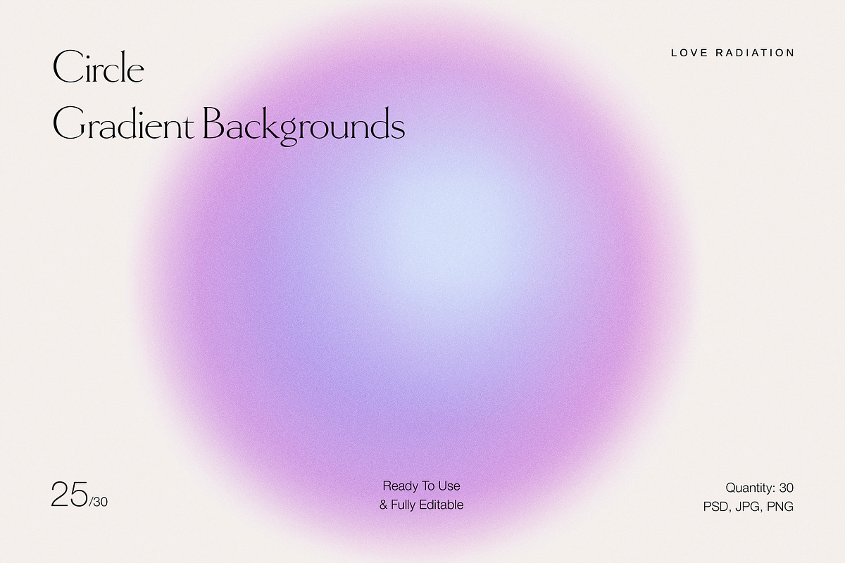 Circle Grainy Gradient Backgrounds, an Object Graphic by Love Radiation Studio (Photo 12 of 18)