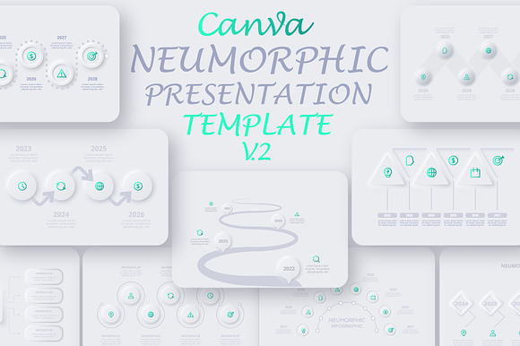 Canva Neumorphic Template 2 preview 7