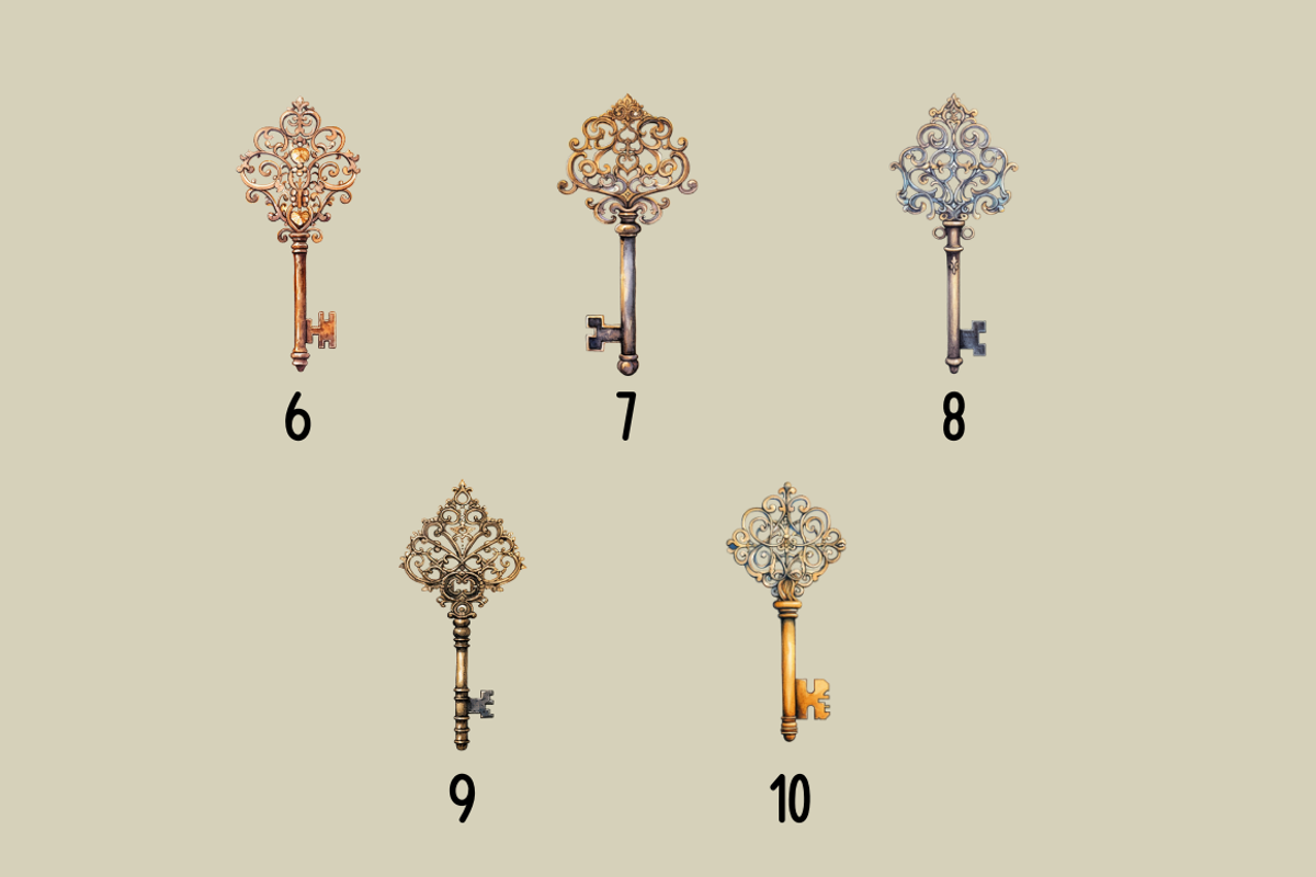 Vintage Skeleton Key Clipart, an Object Illustration by Dreamy Little Graphics (Photo 4 of 4)