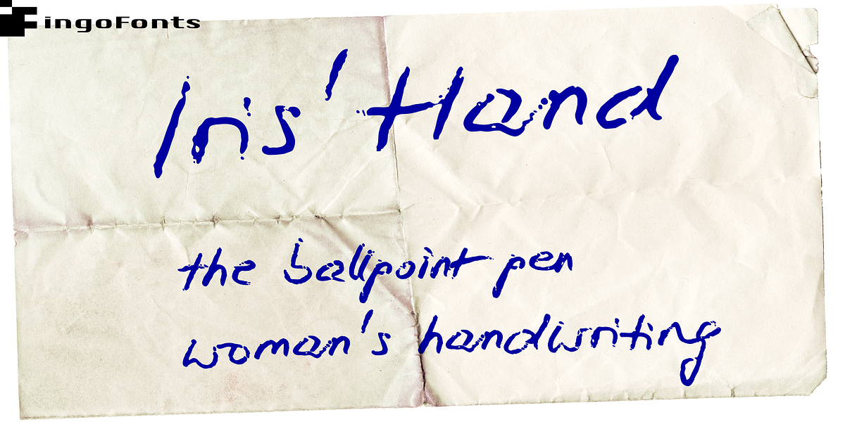 Iris’ Hand, a Handwritten Font by ingoFonts (Photo 1 of 9)