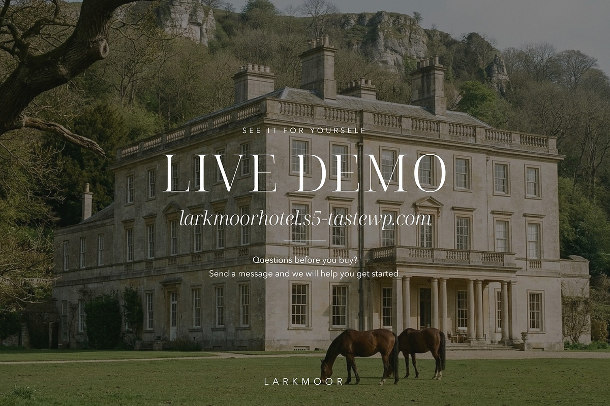 Larkmoor Luxury Hotel Theme, a WordPress Template by Tomasz Ganclerz (Photo 19 of 19)