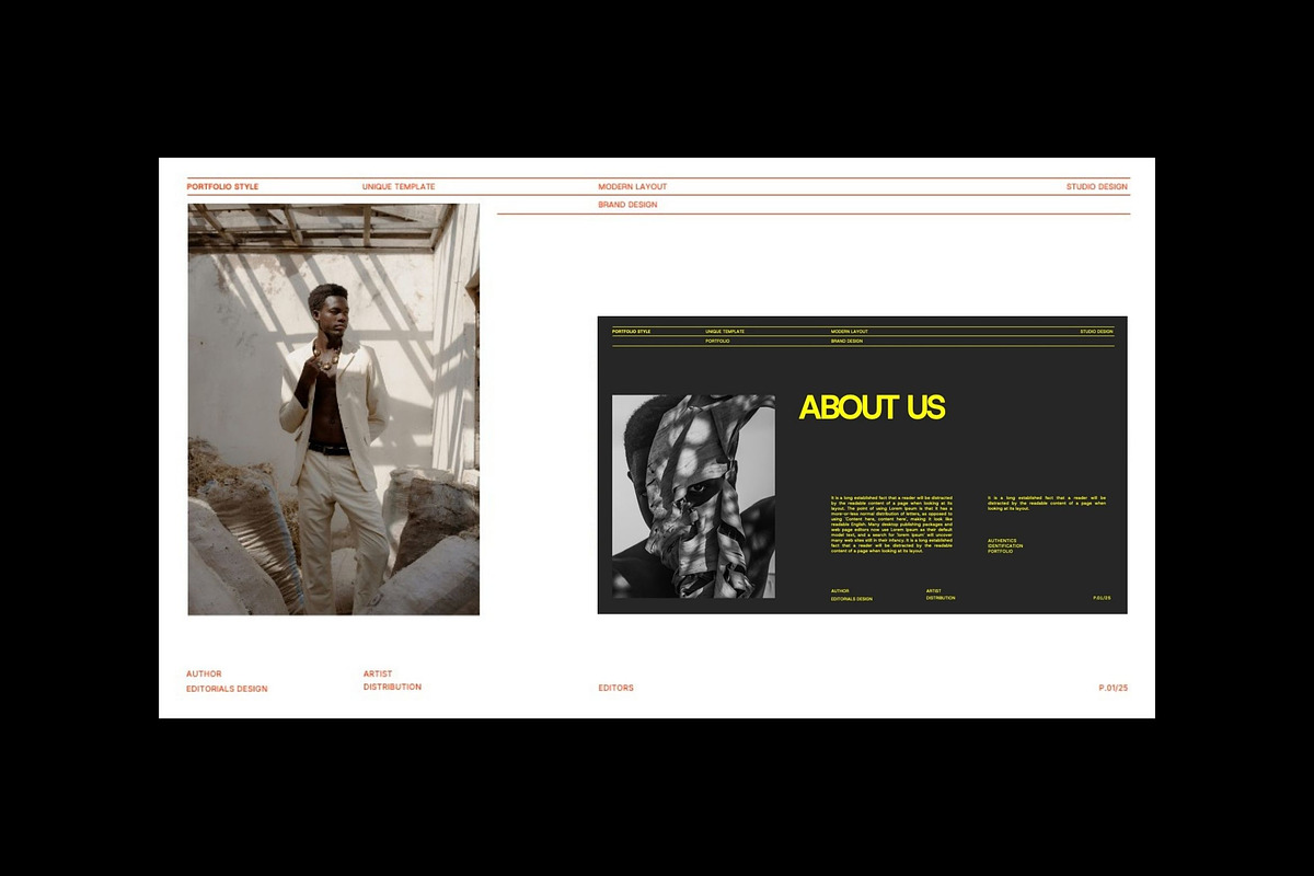 Davids - Brand Portfolio PowerPoint, a Presentation Template by Creatorism (Photo 3 of 10)