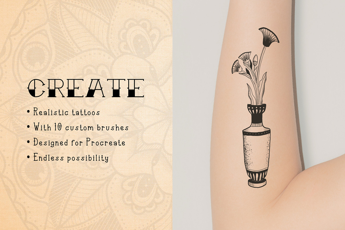 Procreate Inks Tattoo Brushes Bundle, a Brush Add-On by Delightful Design (Photo 2 of 10)