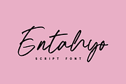 Entahyo -Script Font, a Script Font by GFRcreative (Thumbnail 1 of 4)