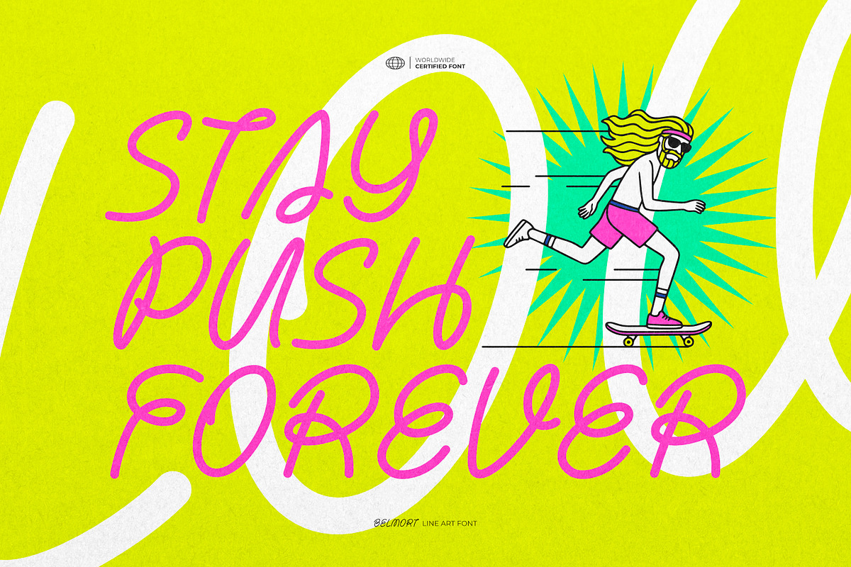 Belmort - Lineart Font, a Symbol Font by ikiiko (Photo 5 of 7)