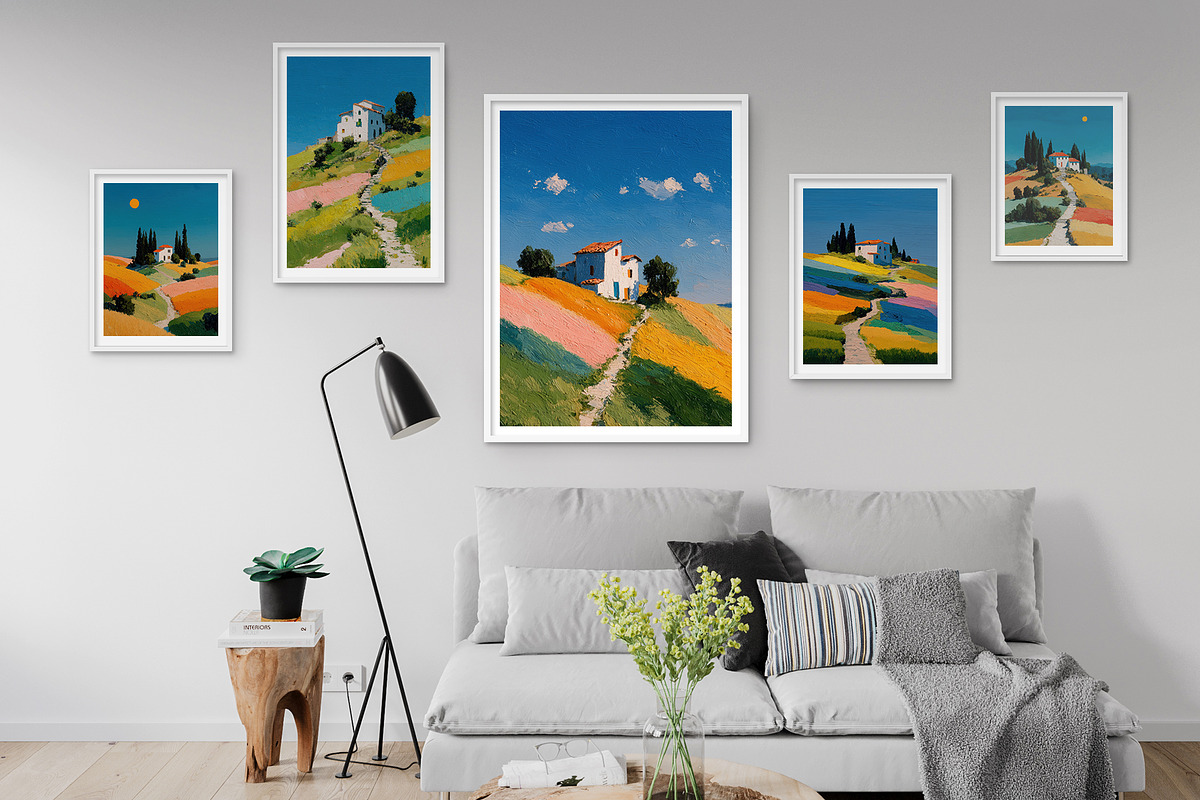 Colorful Countryside Illustration, a Decorative Illustration by Housui Patterns (Photo 11 of 12)
