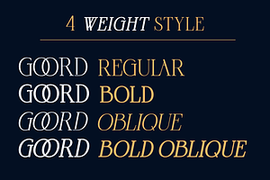 Goord - Modern Serif Family