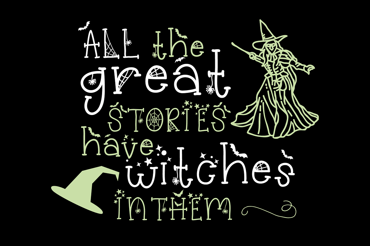 Spookerly Halloween Font, a Serif Font by Dancing with Ink (Photo 3 of 25)