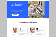 Beauty Product Landing Page, an UI Kit Template by CreativeShaper (Thumbnail 5 of 6)