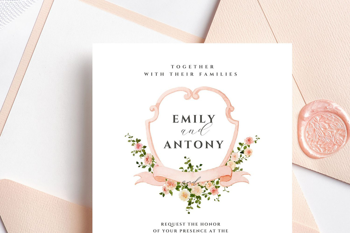 Crests and monograms with roses, a Decorative Illustration by AnnelyBlooms (Photo 9 of 9)
