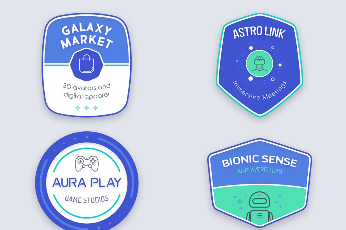 Modern Badges - AI and Metaverse, a Branding & Logo Template by Brandify Studio (Photo 2 of 4)