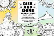 Rise and Shine vector Farm Clipart, an Animal Illustration by Eves_Aquadreams (Thumbnail 1 of 15)