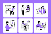 Networking and Communication, a Technology Illustration by Vectors Market (Thumbnail 7 of 9)