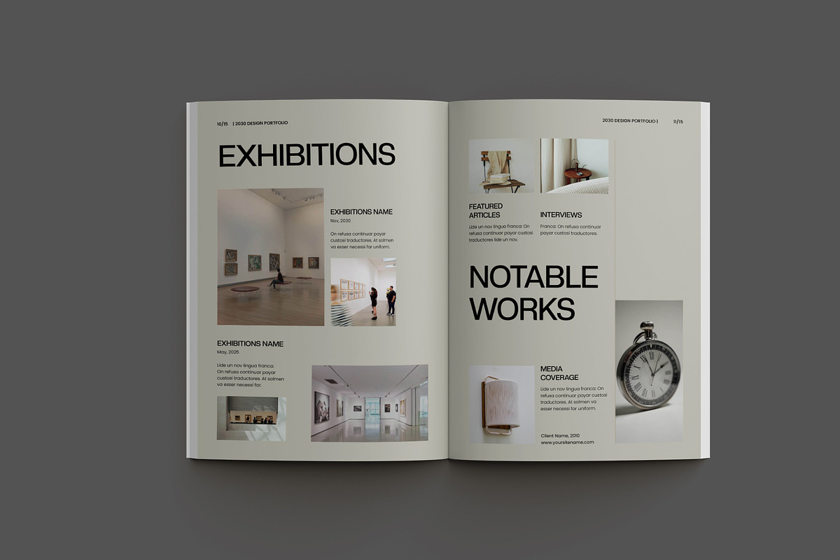 Elegant Art Portfolio, a Brochure Template by Neermana (Photo 7 of 10)