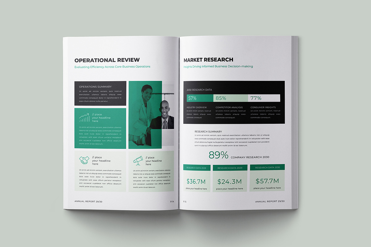 Corporate Annual Report Layout, a Brochure Template by Designsoul14 (Photo 11 of 15)