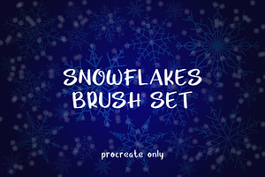 Snowflakes Brush Set - for Procreate