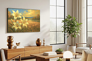 Golden Sunset Lily Painting, a Background Graphic by Floraphoria (Thumbnail 10 of 10)