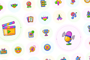 Animated Chat and Social Media Icons, an Emoji Icon by Creative Stall (Thumbnail 3 of 4)