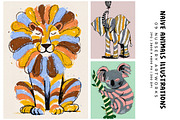 Naive Animals Illustrations, an Animal Illustration by Digital Art Creations (Thumbnail 1 of 6)