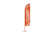 Feather Flag Mockup, a Product Mockup by GraphicsPixel (Thumbnail 2 of 5)