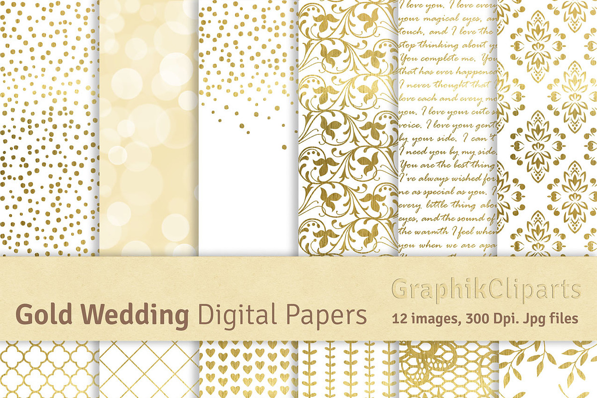 40% OFF Gold Bundle: Gold Papers, a Texture Graphic by Chus Moreno Studio (Photo 4 of 6)