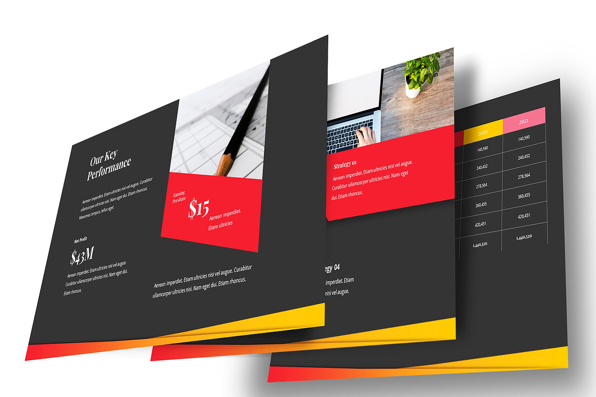 Annual Report Powerpoint Template, a Presentation Template by temphall (Photo 5 of 8)