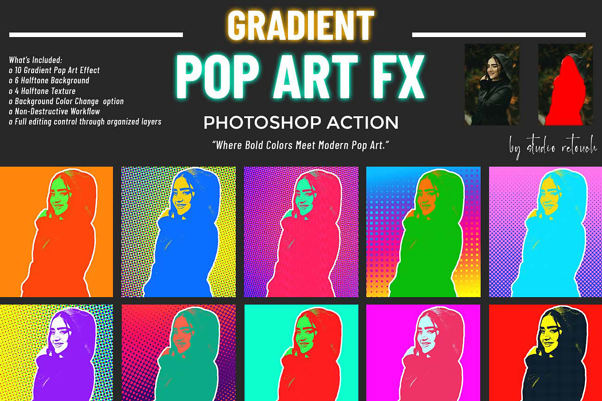 16-in-1 Photoshop Action Mega Bundle, an Action Add-On by Studio Retouch (Photo 2 of 49)