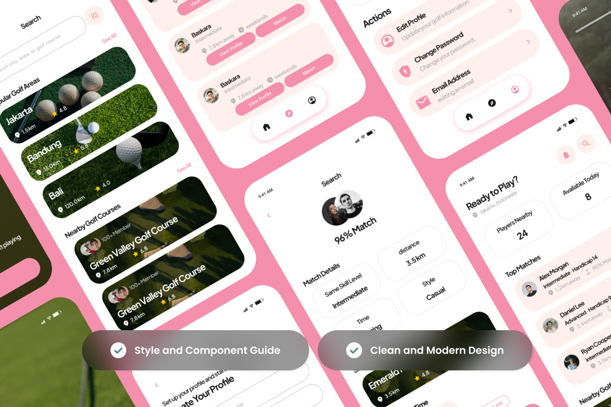 TeeMate Golf Player Match App, an App Template by productype1 (Photo 3 of 5)
