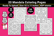Mandala Coloring Book Pages, a Pattern Graphic by mirajeee (Thumbnail 3 of 4)