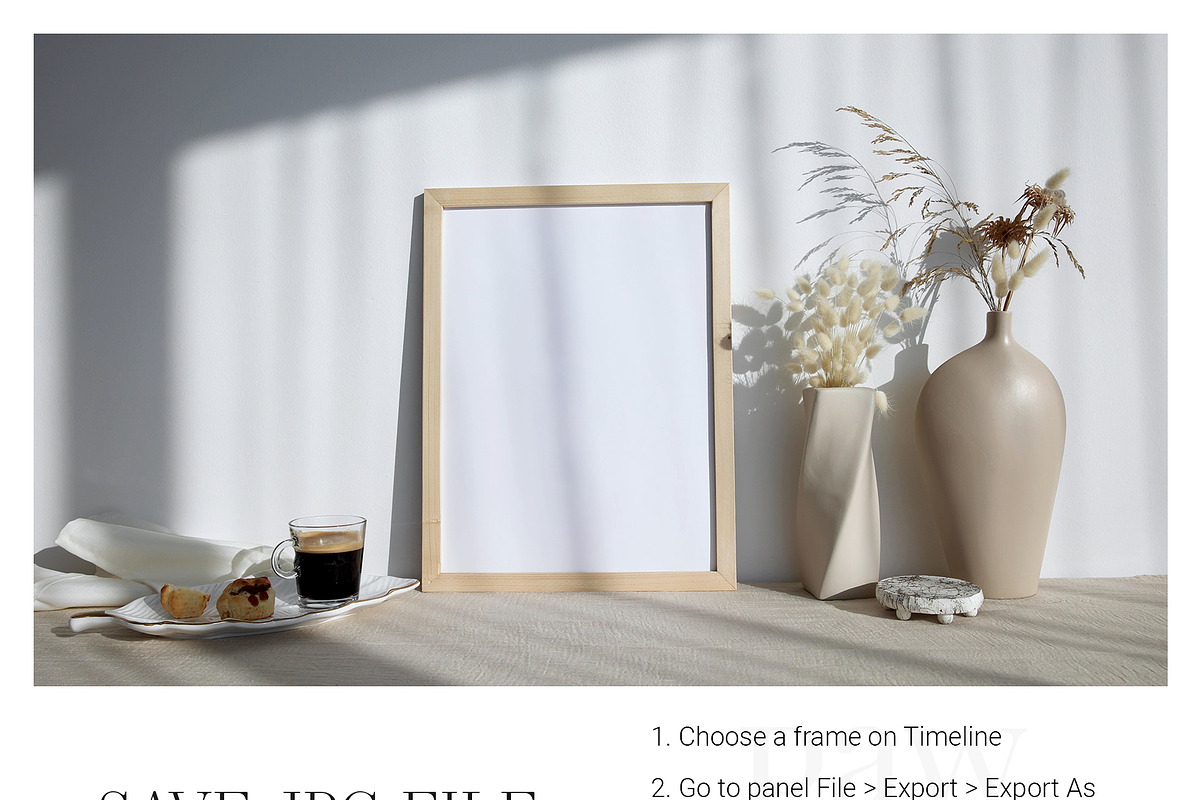 Video Photo Frame Mockup 3x4 MP4 vff, an Advertising Mockup by PawMockups (Photo 8 of 12)