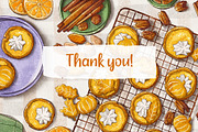 Mini Pumpkin Pies Illustration, a Graphic by GVGraphics (Thumbnail 9 of 9)