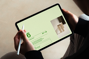 Handheld iPad Pro Mockup LUX-16