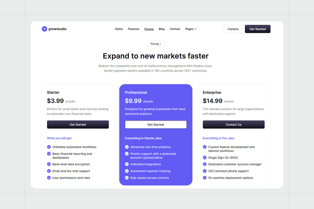 Grow Studio - AI & SaaS Website Template preview 3