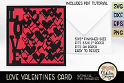 Love Valentines SVG Card Tempate, an Invitation Template by Clikchic Designs (Thumbnail 2 of 5)