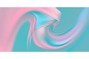 Pastel Colors Swirl in an Abstract, an Illustration by BazziBa♥